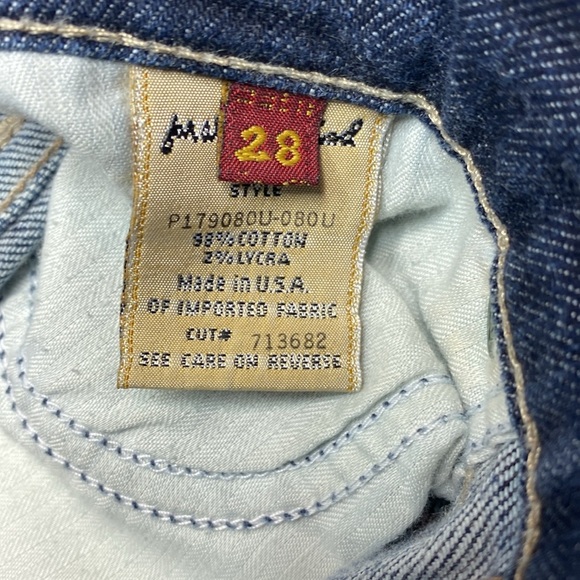7 for all mankind blue jeans cut 713682 size 28 - Picture 2 of 8